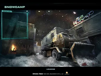 Snow Camp, the map's loading picture